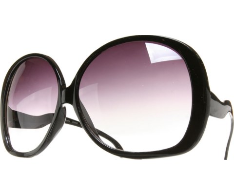 Super Oversized Sunglasses - Black/Black