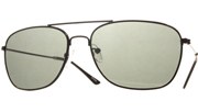 Aviator Slouch Sunglasses - Black/Green