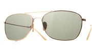 Aviator Slouch Sunglasses - Gold/Brown
