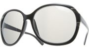 Silver Striped Sunglasses - Black/Black