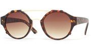 Round Bent Sunglasses - Tortoise/Brown