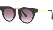 Gold Block Sunglasses - Black/Black