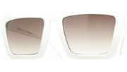 Squared G6 Sunglasses - White/Smoke