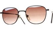 Small Metal Spec Sunglasses - Black/Brown