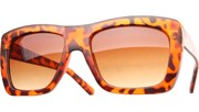 Color Block Sunglasses - Tortoise/Brown