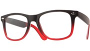 Matte Two Tone Cool Glasses - Red/Clear