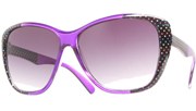 Side Polka Dot Sunglasses - Purple/Black