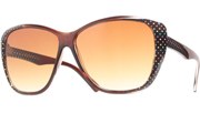 Side Polka Dot Sunglasses - Brown/Brown