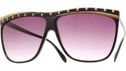 Juno Studded Sunglasses - Black/Smoke