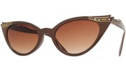 Vintage 50s Receptionist Sunglasses - Brown/Brown