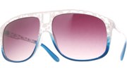 Cement Aviator Sunglasses - Blue/Smoke