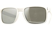 Side Metal Aviator Sunglasses - White/Mirror