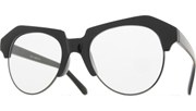 Raised Brow Glasses - Black/Clear