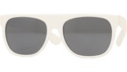 Mirrored Minimalist Sunglasses - White/Mirror