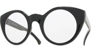 Vintage 50s Round Glasses - Black/Clear