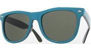 Two Tone Cool Sunglasses - BluBlk/Green
