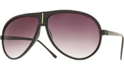 Aviator Sunglasses w/ Gold Line - Black/Smoke