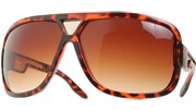 Middle Vent Aviator Shields - Tortoise/Brown