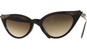 Vintage 50s Receptionist Sunglasses - Black/Smoke