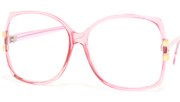 Oversized Vintage Perscription Glasses - Pink/+100