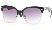 Top Thick Cool Sunglasses - BlackSilver/Smoke