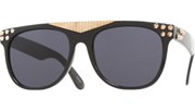 Flat Top Spike Sunglasses - BlkGld/Black
