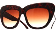 Oversized High Brow Sunglasses - Tortoise/Brown