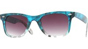 Cool Lace Plaid Sunglasses - Blue/Smoke