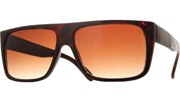 Squared Flatop Sunglasses - Tortoise/Brown