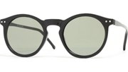 Round Keyhold Sunglasses - Black/Green
