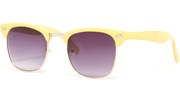 Cool 60s Sunglasses - Yellow/Smoke