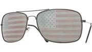 4th Of July Enforcer Sunglasses - Pewter/Flag