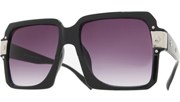 Oversized Squared Sunglasses - Black/Black
