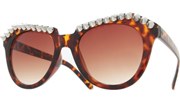 Top Spiked Sunglasses - Tortoise/Brown