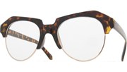 Raised Brow Glasses - Tortoise/Clear
