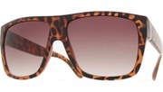 Side Metal Bar Sunglasses - Tortoise/Brown