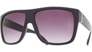 Side Metal Bar Sunglasses - Purple/Smoke