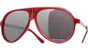 Vintage Mirrored Lined Sunglasses - Red/Mirror