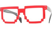 Digital Byte Clear Glasses - Red/Clear