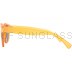 Round Plastic Keyhole Sunglasses - Orange/Black